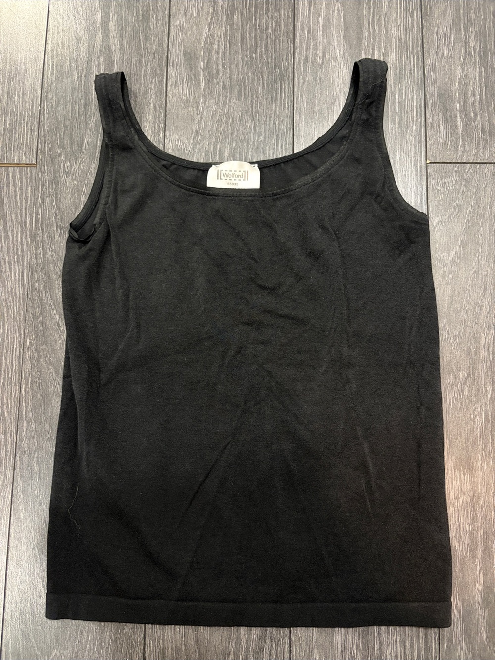 Wolford Black Scoop-Neck Stretch Jamaica Tank Small